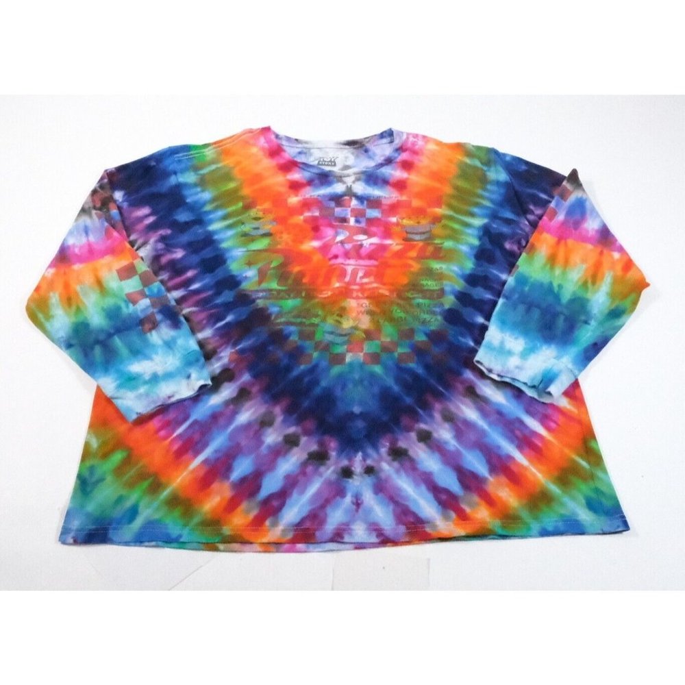 Toy Story Women's Pizza Planet Custom Tie-Dye Long Sleeve T-Shirt Size XL
